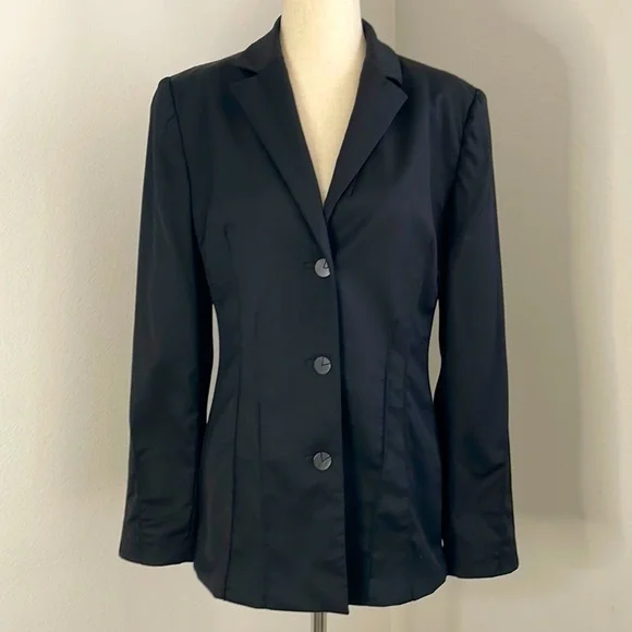 Valentino Miss V Black Pantsuit Size 8 Vintage Valentino - Picture 1 of 16